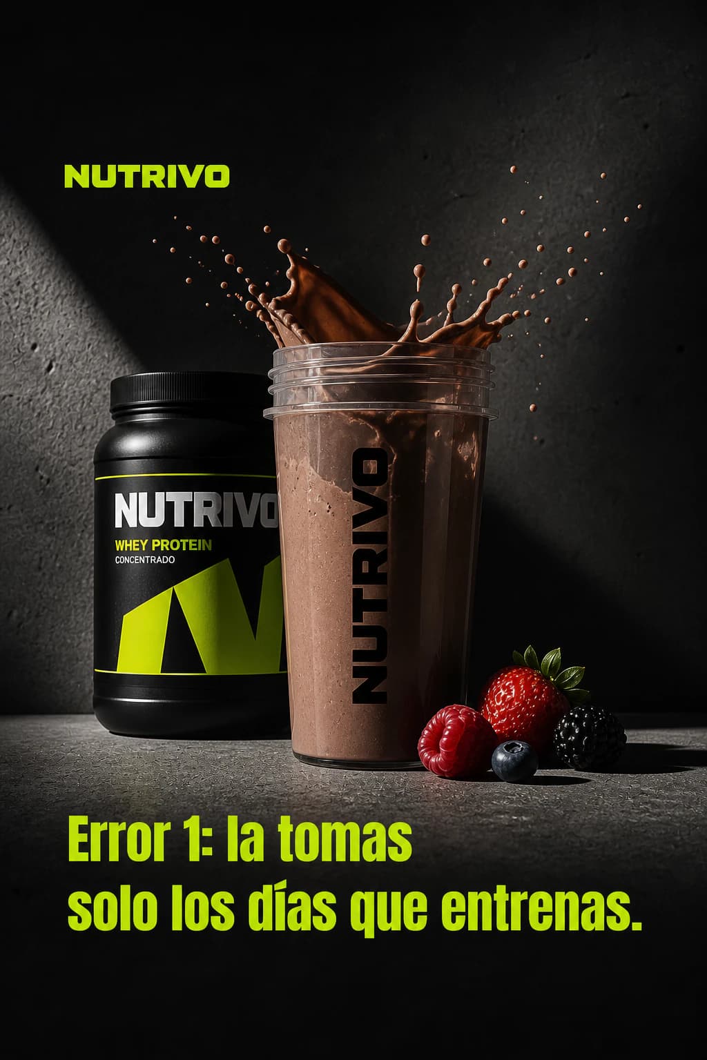 Error 1: la tomas solo los días que entrenas