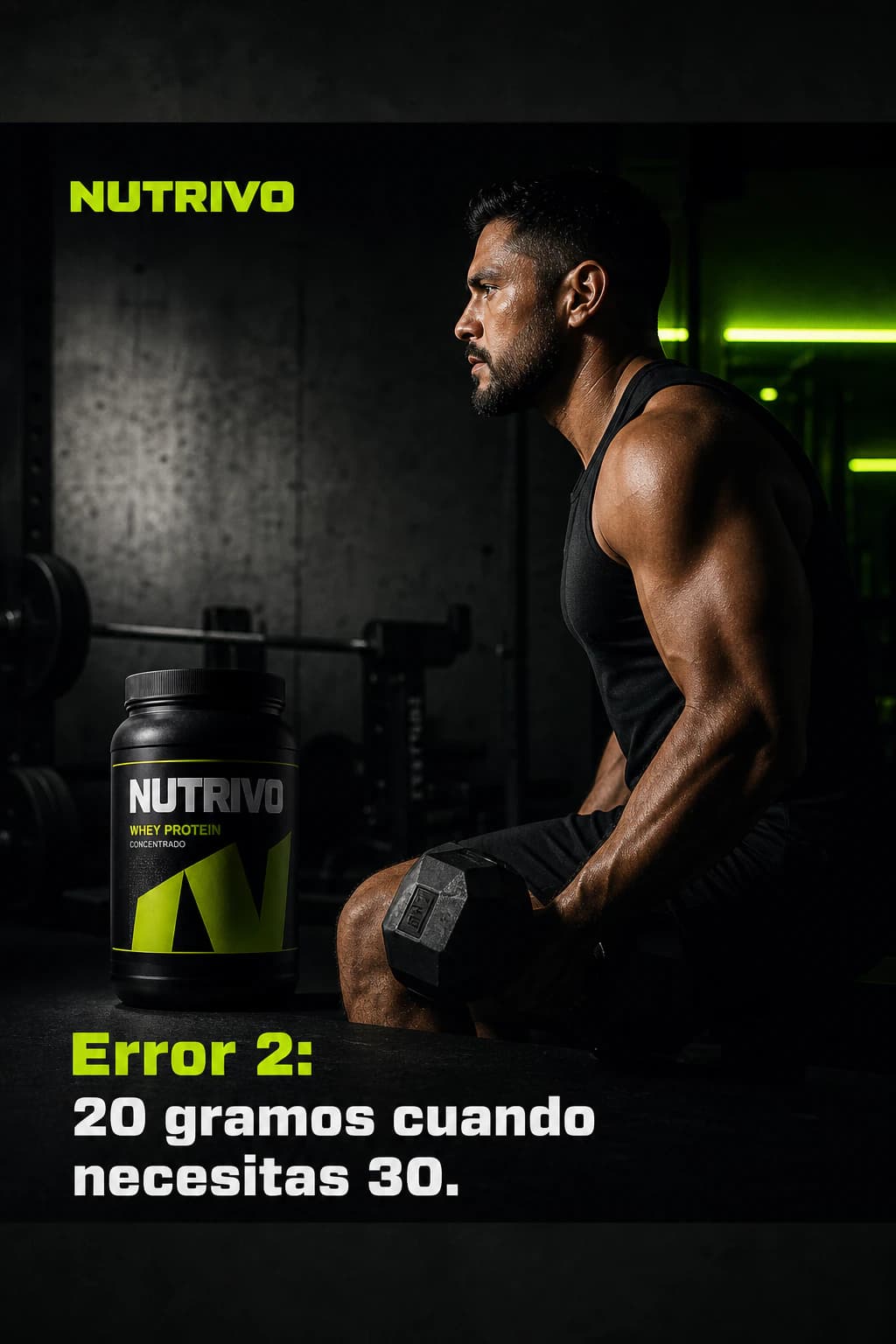 Error 2: 20 gramos cuando necesitas 30