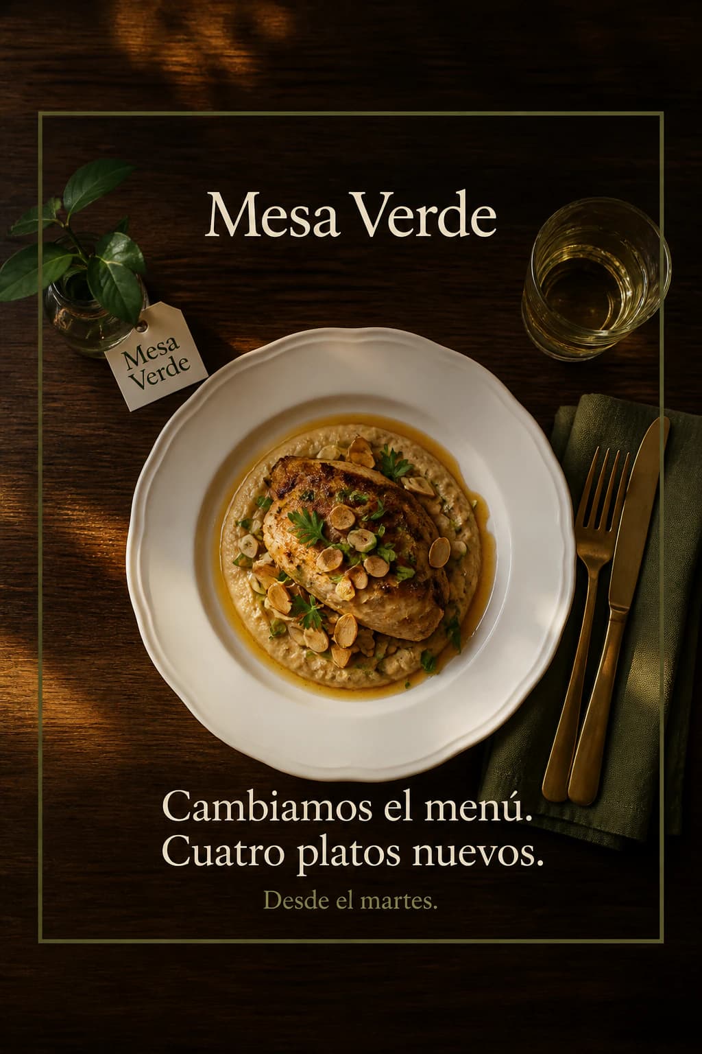 Portada: cambiamos el menú, cuatro platos nuevos