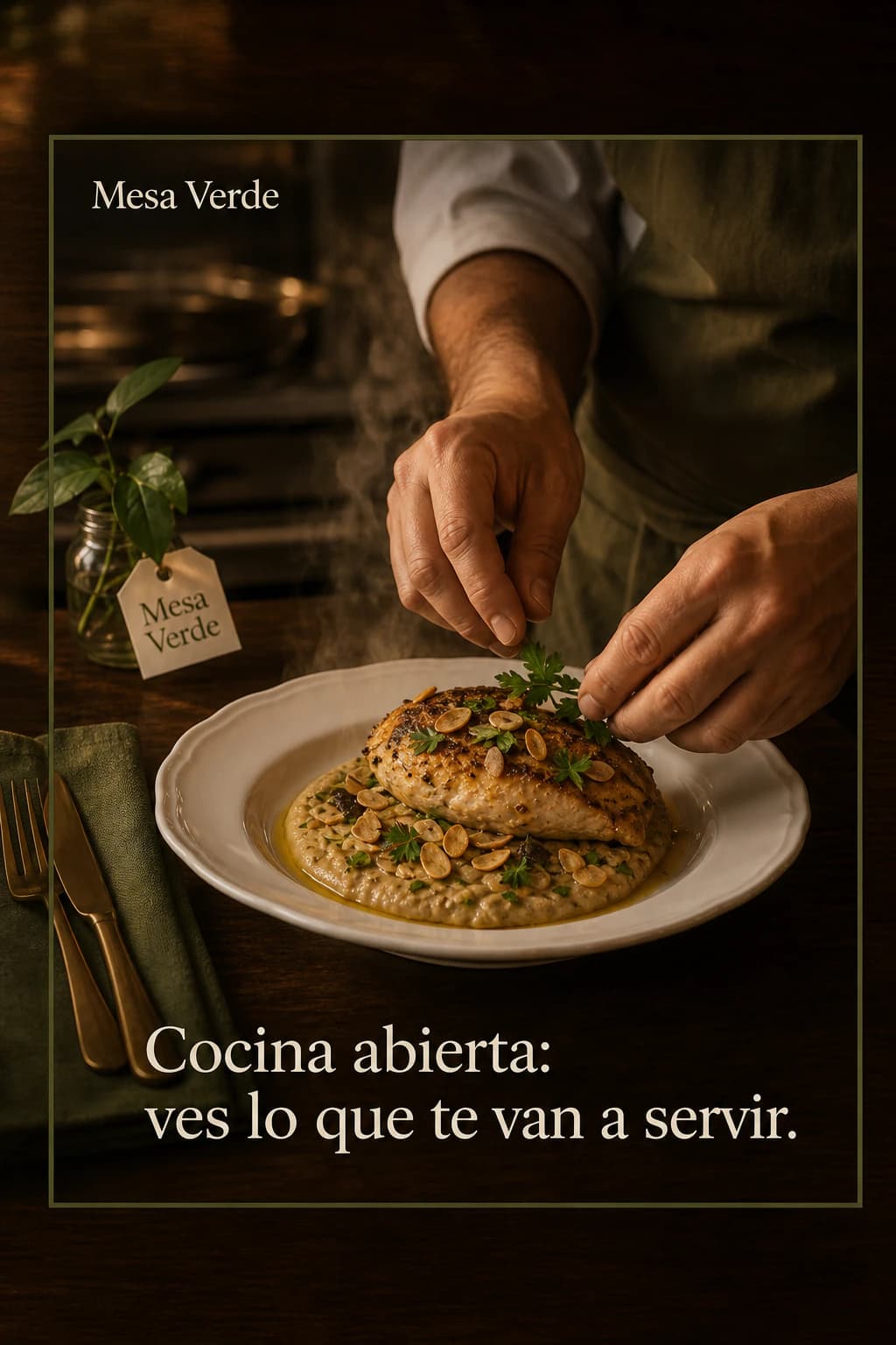 Cocina abierta: ves lo que te van a servir