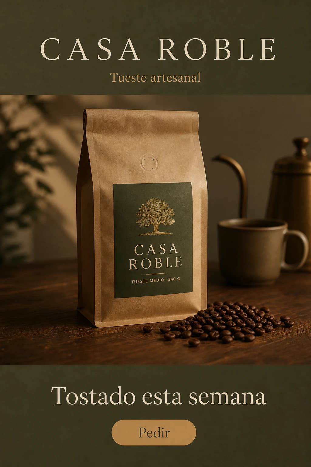 Correo de bienvenida de un café de tueste artesanal